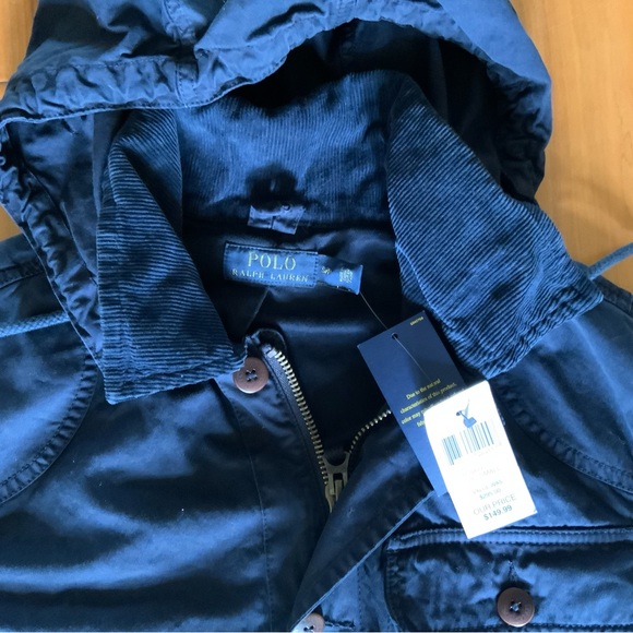 **SOLD** Polo Ralph Lauren Aviat navy blue utility jacket size S NWT - Picture 3 of 7
